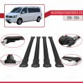 Volkswagen T6 Transporter 2015-2024 Arası ile Uyumlu FLY Model Ara Atkı Tavan Barı Siyah 4 Adet
