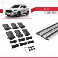MG ZS 2018-2024 Arası ile Uyumlu FLY Model Ara Atkı Tavan Barı Gri 3 Adet