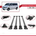Volkswagen T6 Transporter 2015-2024 Arası ile Uyumlu FLY Model Ara Atkı Tavan Barı Gri 4 Adet