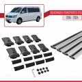 Volkswagen T6 Transporter 2015-2024 Arası ile Uyumlu FLY Model Ara Atkı Tavan Barı Gri 4 Adet