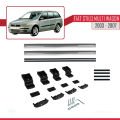 Fiat Stilo Multi Wagon 2003-2007 Arası ile Uyumlu BASIC Model Ara Atkı Tavan Barı Gri 2 Adet