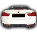 Bmw F33 Cabrio Uyumlu Yedek Parça Performance Difüzör Boyasız