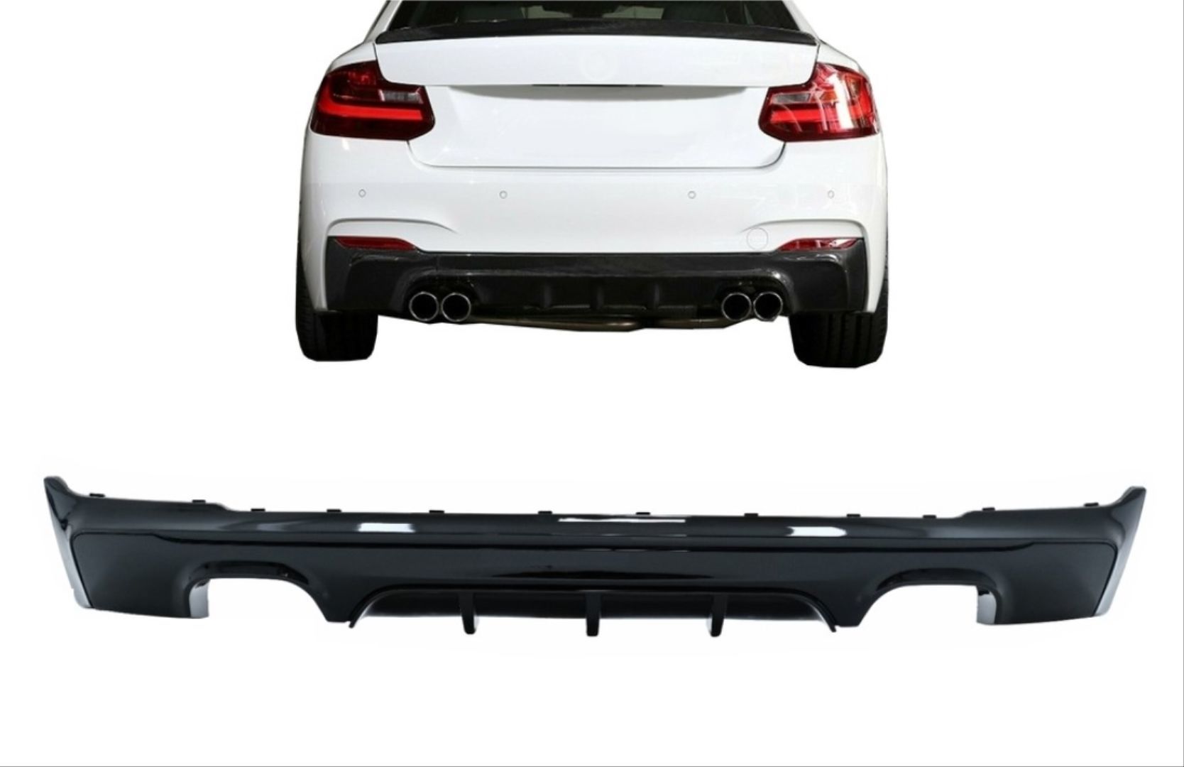 Bmw 2 Serisi F22 2015 - 2019 M Performans Difüzör ( M-Sport Modeller Uyumlu )
