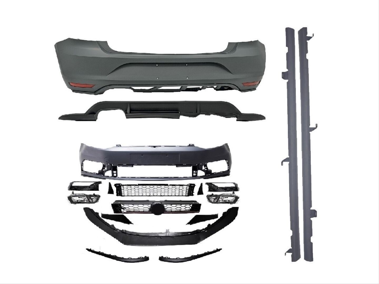 Volkswagen Polo Uyumlu Yedek Parça 6R/6C İçin Uyumlu (2010-2017) Kasa İçin Makyajlı Kasa Body Kit