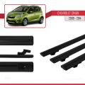 Chevrolet Spark (M300) 2009-2014 Arası ile Uyumlu BASIC Model Ara Atkı Tavan Barı Siyah 3 Adet