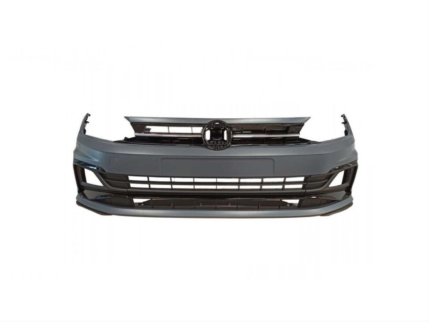 Volkswagen Polo 2018+ İçin Uyumlu Yedek Parça MK6 R Line Ön Tampon Ve Panjur Seti