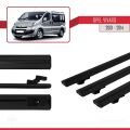 Opel Vivaro A 2001-2014 Arası ile Uyumlu BASIC Model Ara Atkı Tavan Barı Siyah 3 Adet