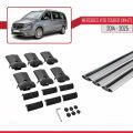 Mercedes Vito Tourer (W447) 2014 ve Sonrası ile Uyumlu FLY Model Ara Atkı Tavan Barı Gri 3 Adet