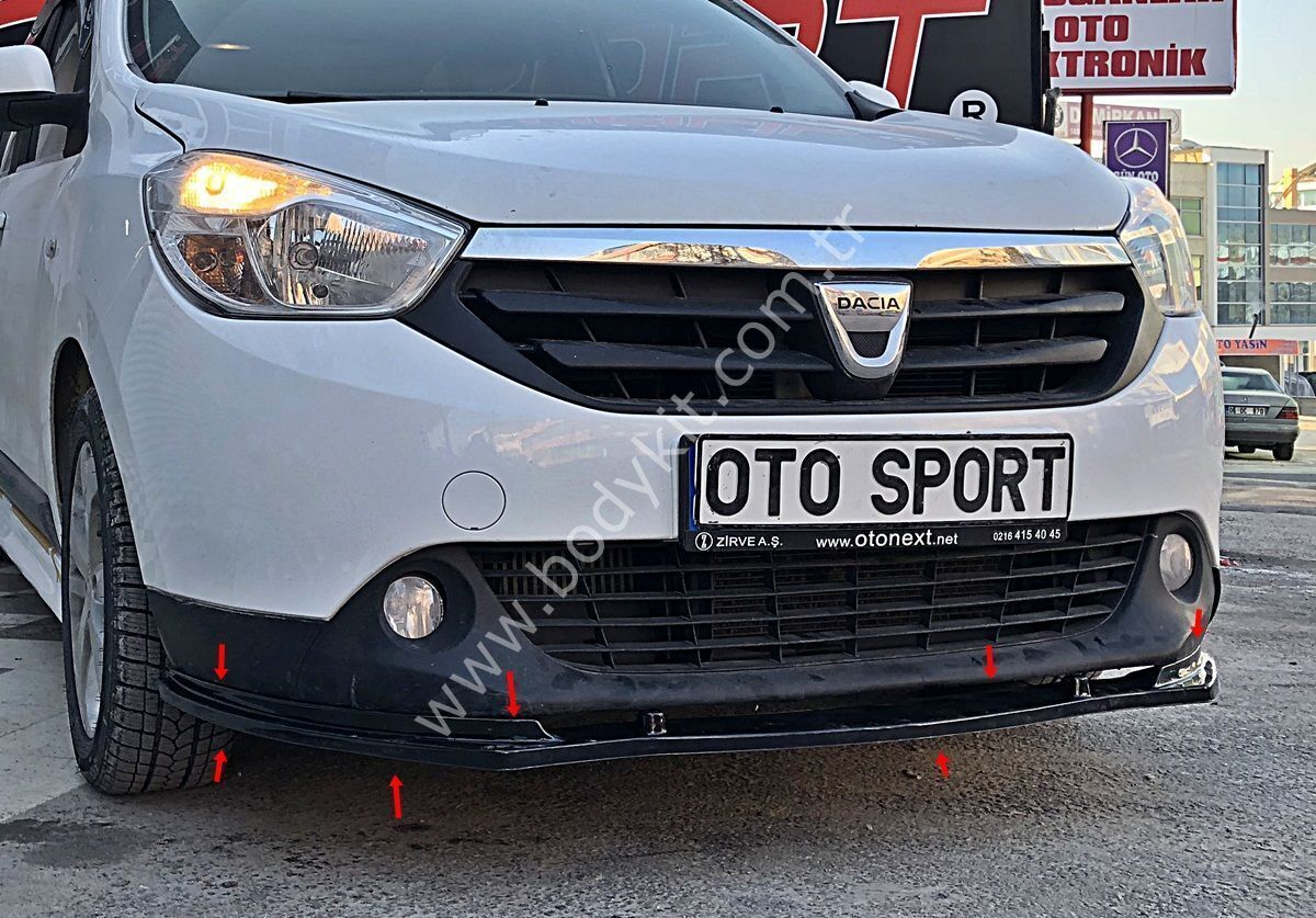 Dacia Lodgy Uyumlu Yedek Parça Ön Lip Plastik