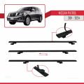 Nissan Patrol 6 (Y62) 2011-2024 Arası ile Uyumlu BASIC Model Ara Atkı Tavan Barı Siyah 3 Adet