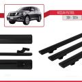 Nissan Patrol 6 (Y62) 2011-2024 Arası ile Uyumlu BASIC Model Ara Atkı Tavan Barı Siyah 3 Adet