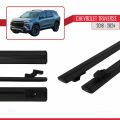 Chevrolet Traverse 2018-2024 Arası ile Uyumlu BASIC Model Ara Atkı Tavan Barı Siyah 2 Adet