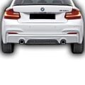 Bmw F22 2012+ Uyumlu Yedek Parça M Performance Difüzör Boyasız