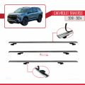 Chevrolet Traverse 2018-2024 Arası ile Uyumlu BASIC Model Ara Atkı Tavan Barı Gri 2 Adet