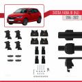Skoda Fabia 3 (NJ) 2015-2022 Arası ile Uyumlu ACE-4 Ara Atkı Tavan Barı Siyah 2 Adet