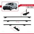 Mercedes Metris (W447) 2014 ve Sonrası ile Uyumlu BASIC Model Ara Atkı Tavan Barı Siyah 4 Adet