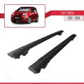 Fiat Panda 3 (319) 2012-2024 Arası ile Uyumlu HOOK Model Ara Atkı Tavan Barı Siyah 2 Adet