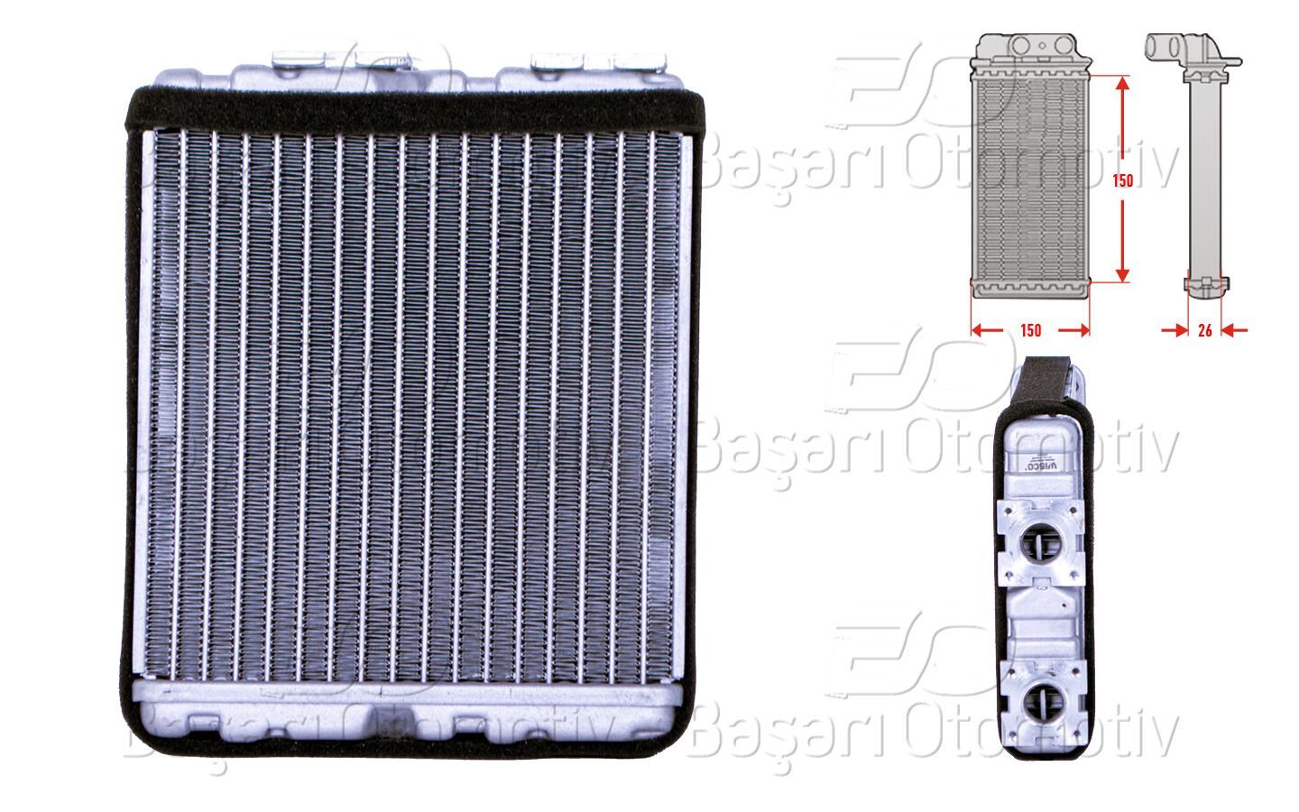 Nissan D22 Kalorifer Radyatörü Uyumlu