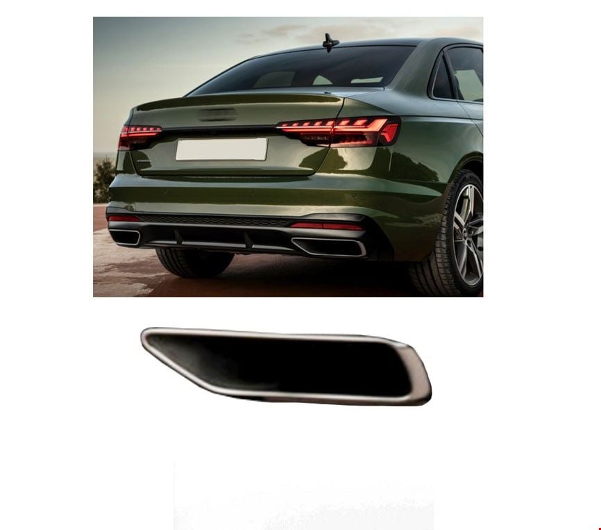 Audi A4 Arka Egzoz Ucu Sağ S-line 2020 Sonrası Uyumlu