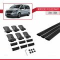 Mercedes V Class 3 (W447) 2014 ve Sonrası ile Uyumlu FLY Model Ara Atkı Tavan Barı Siyah 3 Adet