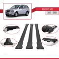 Kia Sorento (BL) 2002-2009 Arası ile Uyumlu FLY Model Ara Atkı Tavan Barı Siyah 3 Adet