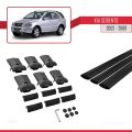 Kia Sorento (BL) 2002-2009 Arası ile Uyumlu FLY Model Ara Atkı Tavan Barı Siyah 3 Adet