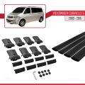 Volkswagen T5 Caravelle 2003-2015 Arası ile Uyumlu FLY Model Ara Atkı Tavan Barı Siyah 4 Adet