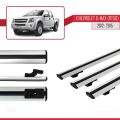 Chevrolet D-Max (RT50) 2012-2015 Arası ile Uyumlu BASIC Model Ara Atkı Tavan Barı Gri 3 Adet
