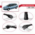 Renault Megane Grand Tour 2002-2008 Arası ile Uyumlu ACE-1 Ara Atkı Tavan Barı Siyah 3 Adet