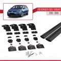 Volkswagen Golf 7 (5G) Variant 2013-2019 Arası ile Uyumlu ACE-2 Ara Atkı Tavan Barı Siyah 2 Adet
