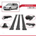 Kia Sedona 2 (VQ) 2006-2012 Arası ile Uyumlu FLY Model Ara Atkı Tavan Barı Siyah 3 Adet