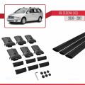 Kia Sedona 2 (VQ) 2006-2012 Arası ile Uyumlu FLY Model Ara Atkı Tavan Barı Siyah 3 Adet