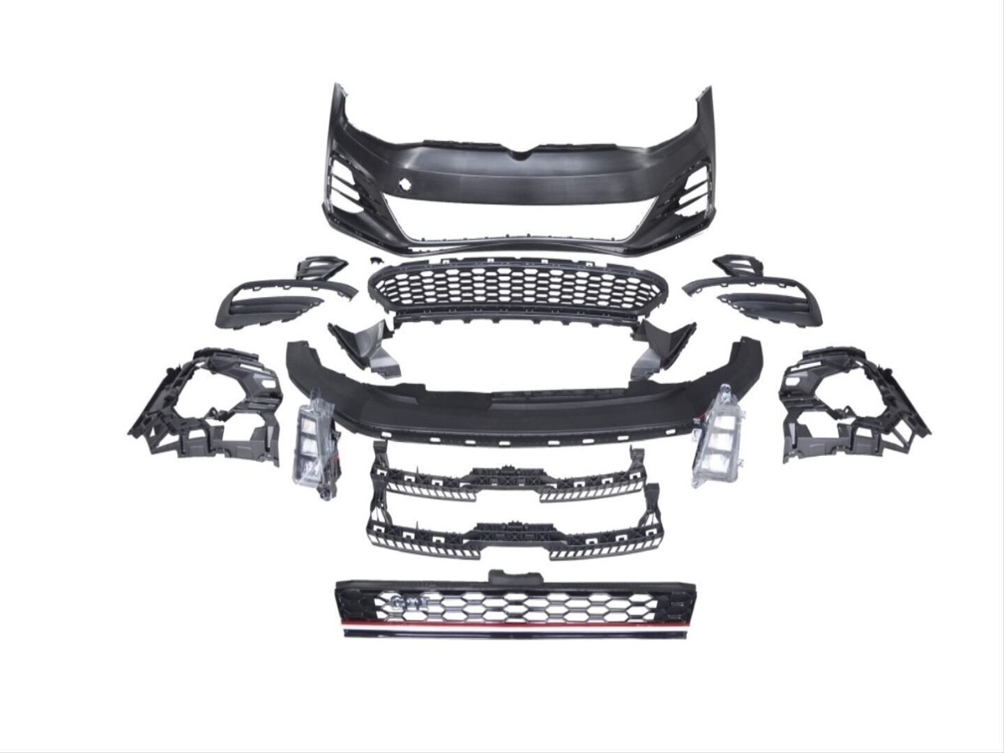 Volkswagen Golf 7 Uyumlu Yedek Parça İçin Golf 7,5 Uyumlu Yedek Parça GTI Ön Tampon & Panjur Seti