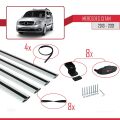Mercedes Citan (W415) 2012-2021 Arası ile Uyumlu BASIC Model Ara Atkı Tavan Barı Gri 4 Adet