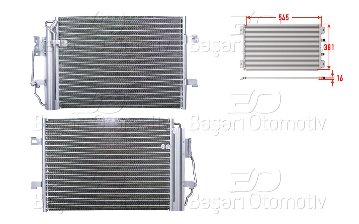 Mercedes-Benz A Serisi W168 ve Vaneo 1997-2008 Uyumlu Klima Radyatörü