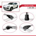 Porsche Cayenne 2 (92A) 2011-2018 Arası ile Uyumlu ACE-1 Ara Atkı Tavan Barı Gri 2 Adet