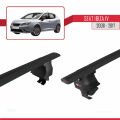 Seat Ibiza 4 (6J) 2008-2017 Arası ile Uyumlu ACE-4 Ara Atkı Tavan Barı Siyah 2 Adet
