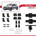 Seat Ibiza 4 (6J) 2008-2017 Arası ile Uyumlu ACE-4 Ara Atkı Tavan Barı Siyah 2 Adet