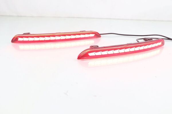Honda  Civic FE1 2022 Uyumlu  Arka Tampon Sis Ledi - Kırmızı