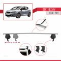 Seat Ibiza 4 (6J) 2008-2017 Arası ile Uyumlu ACE-4 Ara Atkı Tavan Barı Gri 2 Adet