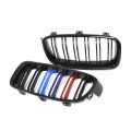 Bmw 3 Serisi F30 2012-2018 Uyumlu M3 Görünüm Panjur ( Çİft Çizgi Böbrek / M Renk )