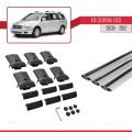 Kia Sedona 2 (VQ) 2006-2012 Arası ile Uyumlu FLY Model Ara Atkı Tavan Barı Gri 3 Adet