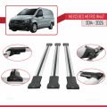 Mercedes Metris (W447) 2014 ve Sonrası ile Uyumlu FLY Model Ara Atkı Tavan Barı Gri 3 Adet