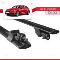 A3 (8V) Sportback 2013-2020 Arası ile Uyumlu HOOK Model Ara Atkı Tavan Barı Siyah 2 Adet