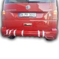 Volkswagen Transporter T7 Uyumlu  Difüzörlü Arka Tampon Eki Boyasız