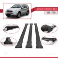 Mercedes M Class (W163) 1998-2005 Arası ile Uyumlu FLY Model Ara Atkı Tavan Barı Siyah 3 Adet