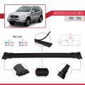 Mercedes M Class (W163) 1998-2005 Arası ile Uyumlu FLY Model Ara Atkı Tavan Barı Siyah 3 Adet