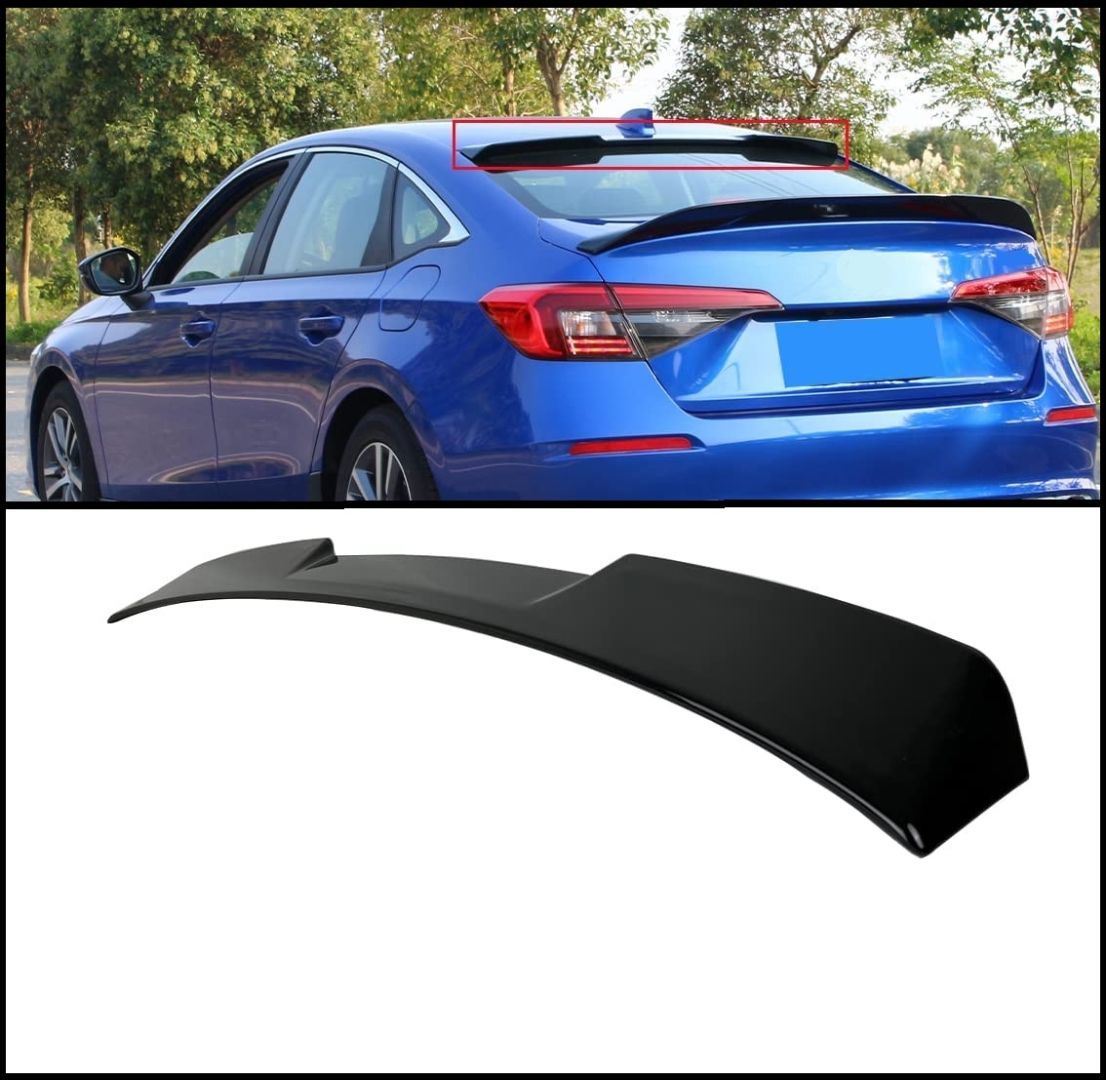 Honda  Civic FE1 2022 Uyumlu Cam Üstü RS Spoiler - Piano Black