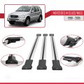 Mercedes M Class (W163) 1998-2005 Arası ile Uyumlu FLY Model Ara Atkı Tavan Barı Gri 3 Adet