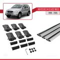 Mercedes M Class (W163) 1998-2005 Arası ile Uyumlu FLY Model Ara Atkı Tavan Barı Gri 3 Adet